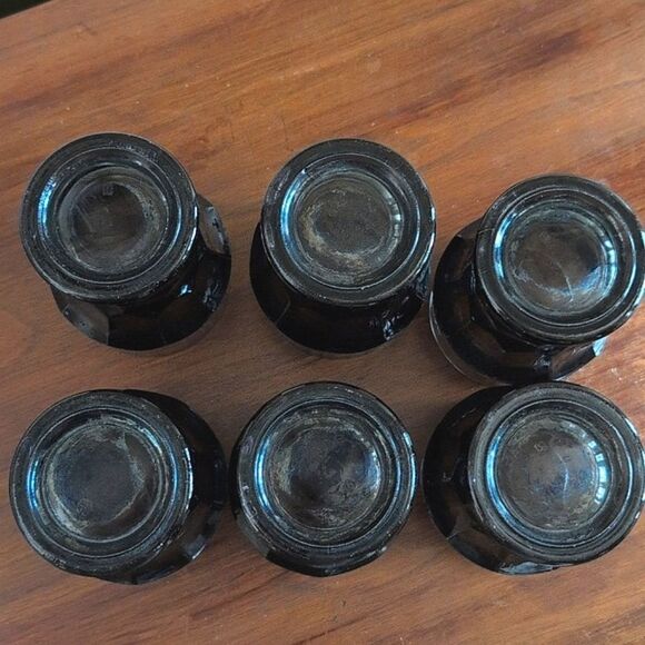 Vintage Anchor Hocking Georgian Smoke Glass 12 ounce Flat Tumbler, Set of 6 - Picture 8 of 11